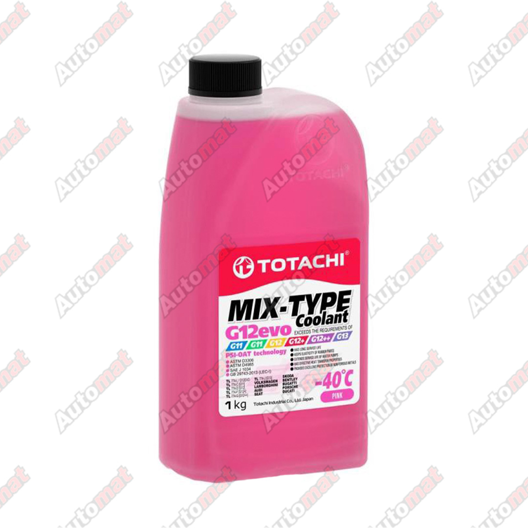 Антифриз TOTACHI Mix-Type Coolant Pink -40C G12evo, 1кг
