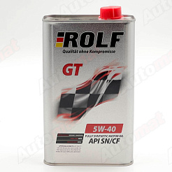 Моторное масло ROLF GT 5W-40 SN/CF, 1л